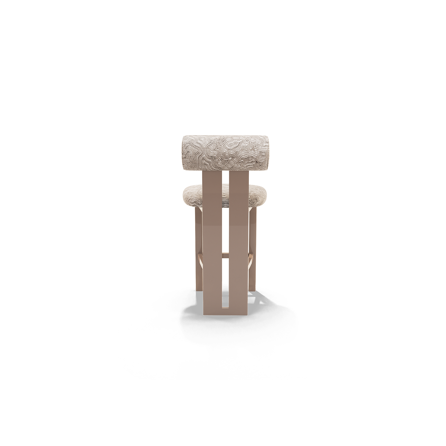 Silla Para Barra Nova Cardif Almond, Capuchino