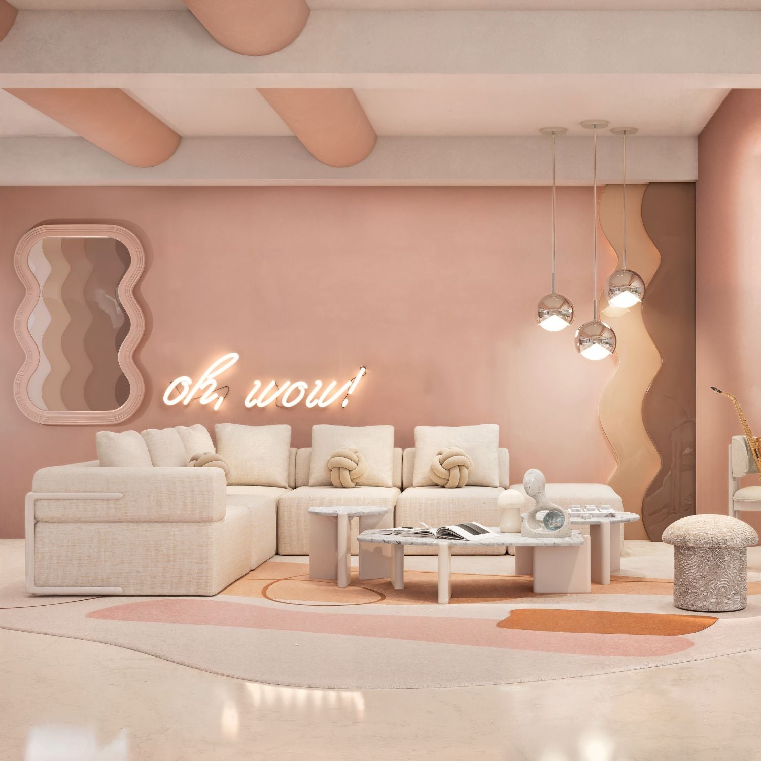 Sala Funcional Kanon Lino Touch Almendra, Off White