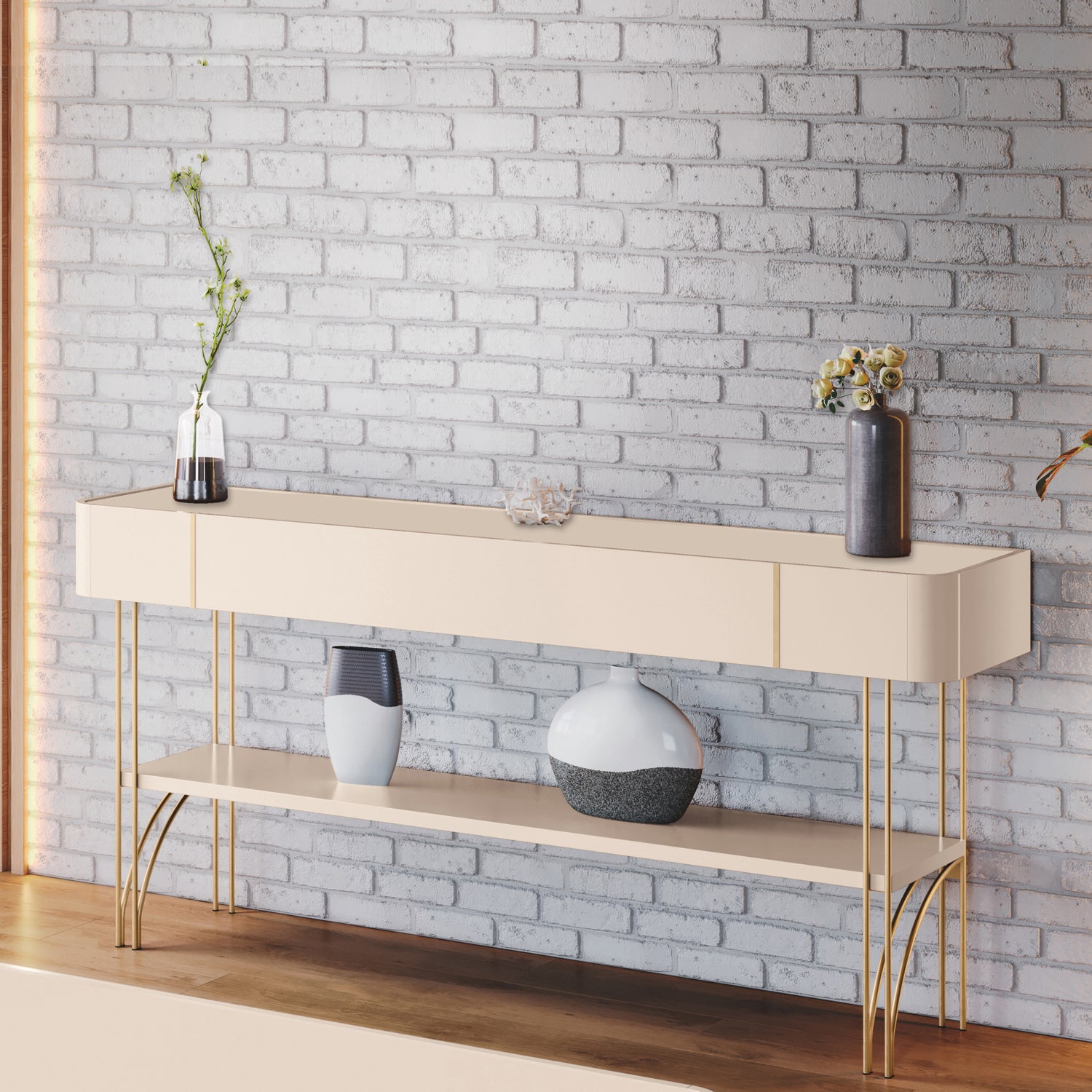 Consola Lina 160X76X36 Off White