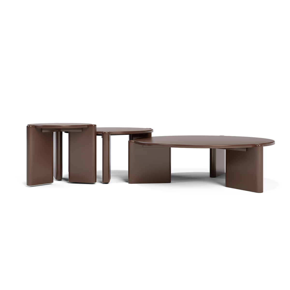 Mesa De Centro Oklam Redonda 40 Merlot