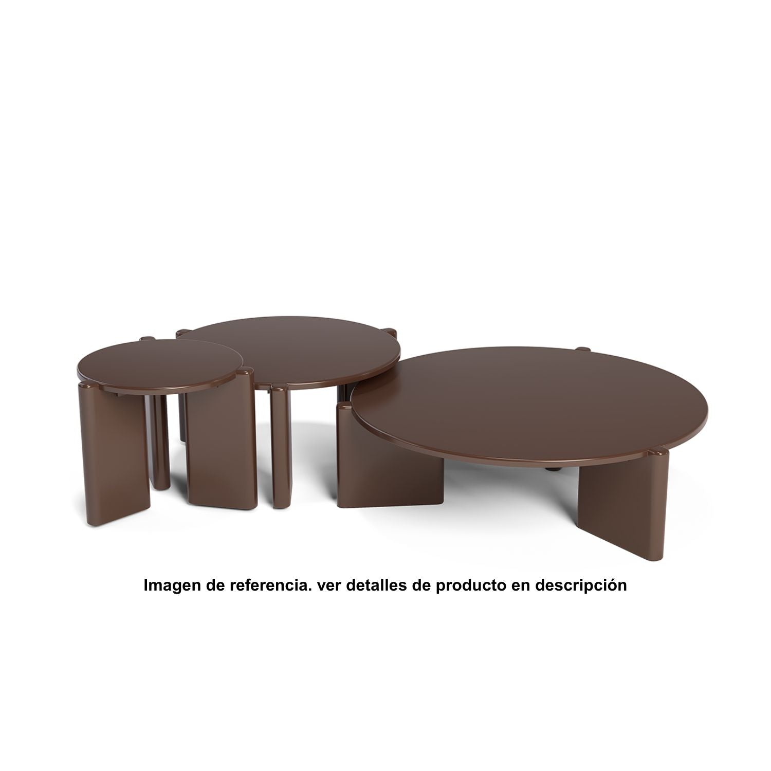 Mesa De Centro Oklam Redonda 60 Merlot