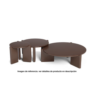 Mesa De Centro Oklam Redonda 90 Merlot