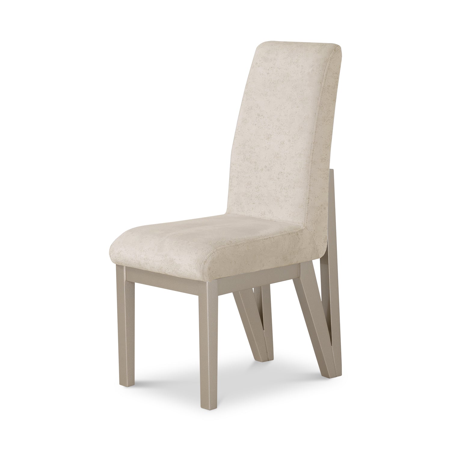 Silla Comedor Dublin Velvet Idilio Beige, Champaña
