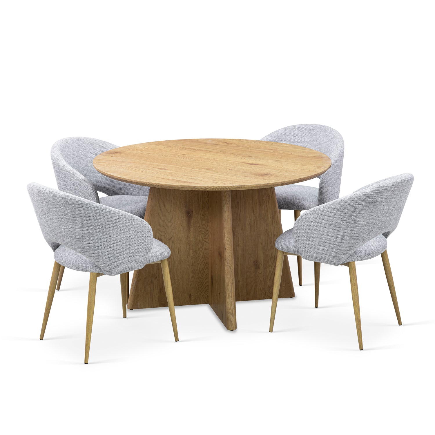 Comedor 4 Puestos Ethan Gris