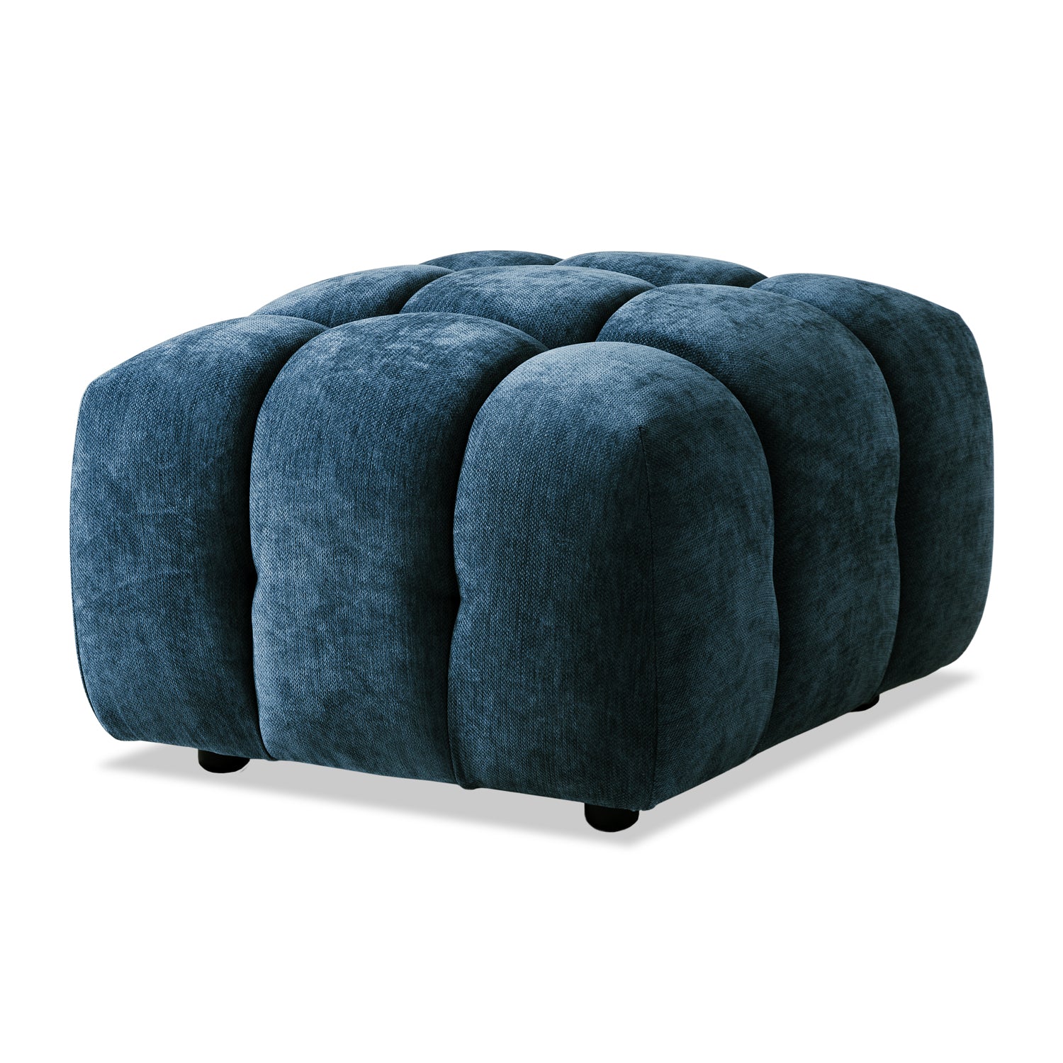 Puff Oklam Chenille Koi Indigo