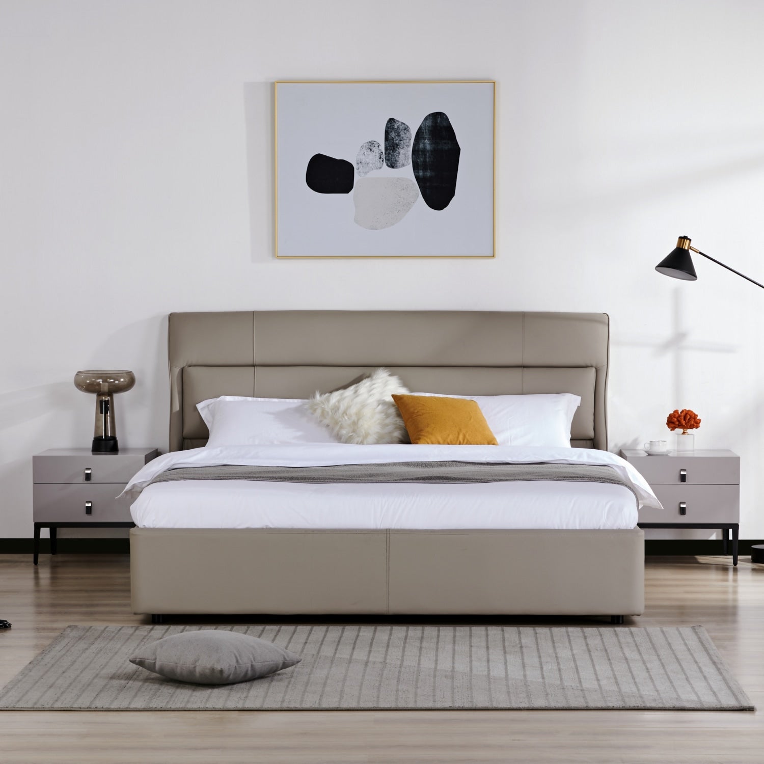 Cama King Ghala Taupe