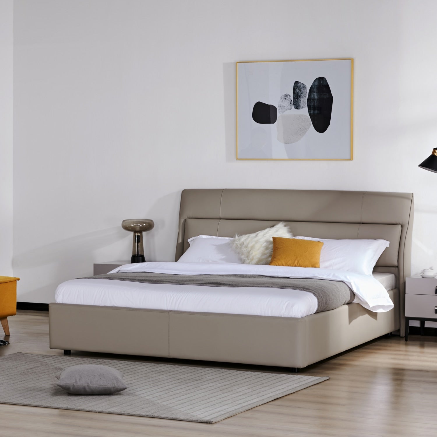 Cama King Ghala Taupe