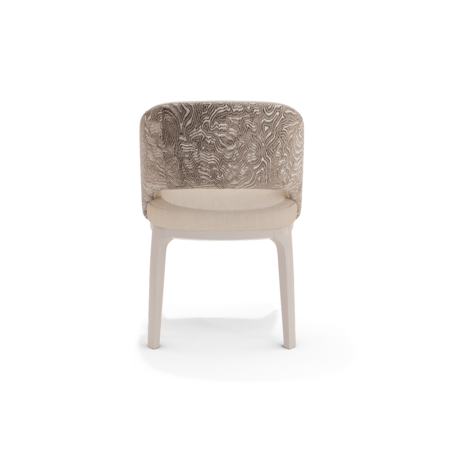 Silla Fray Lino Touch Almendra Cardiff Taupe, Off White