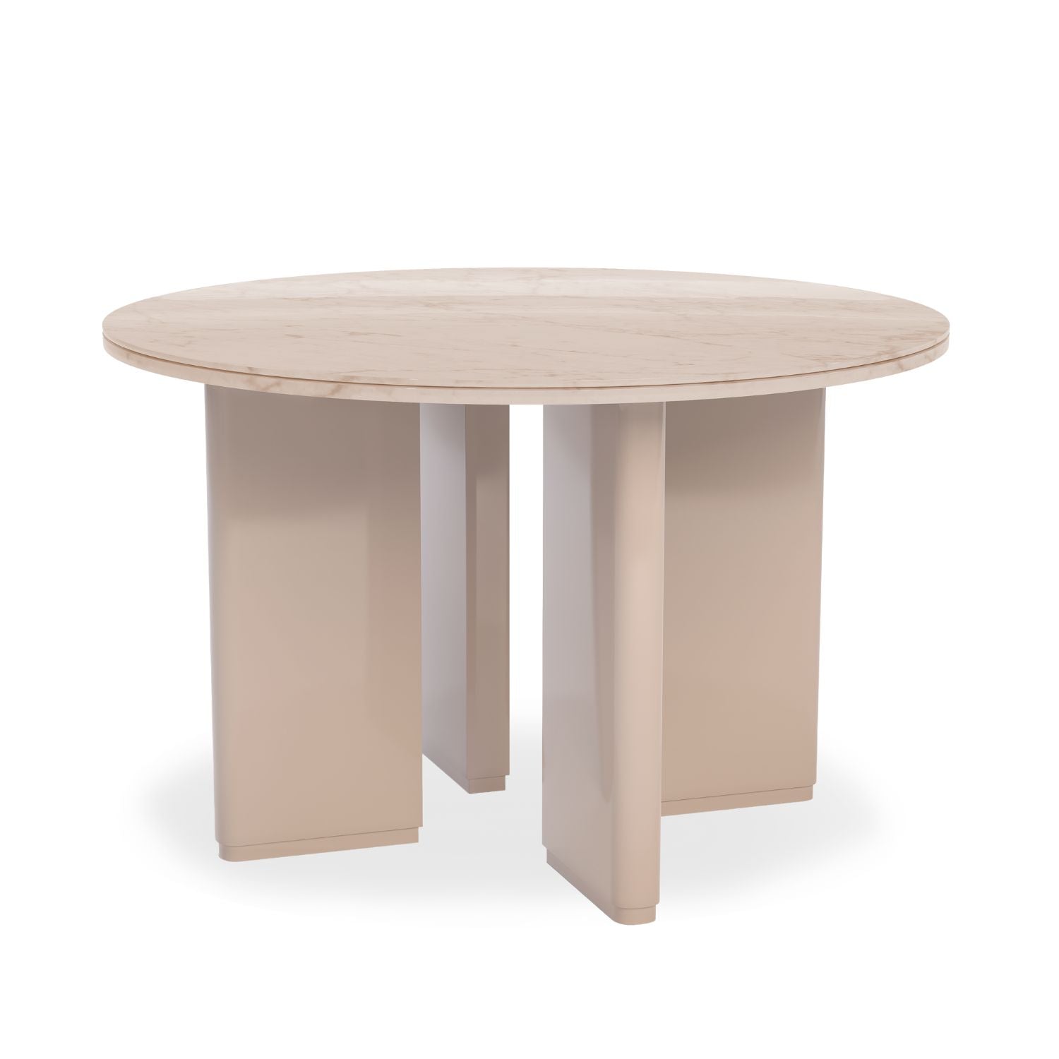 Mesa Comedor 4 Puestos Sienna Marmolado, Latte