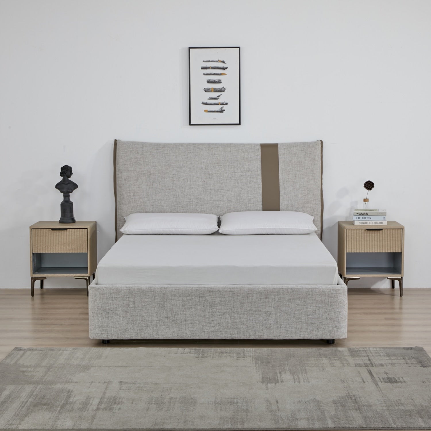 Cama Doble Gales Crudo