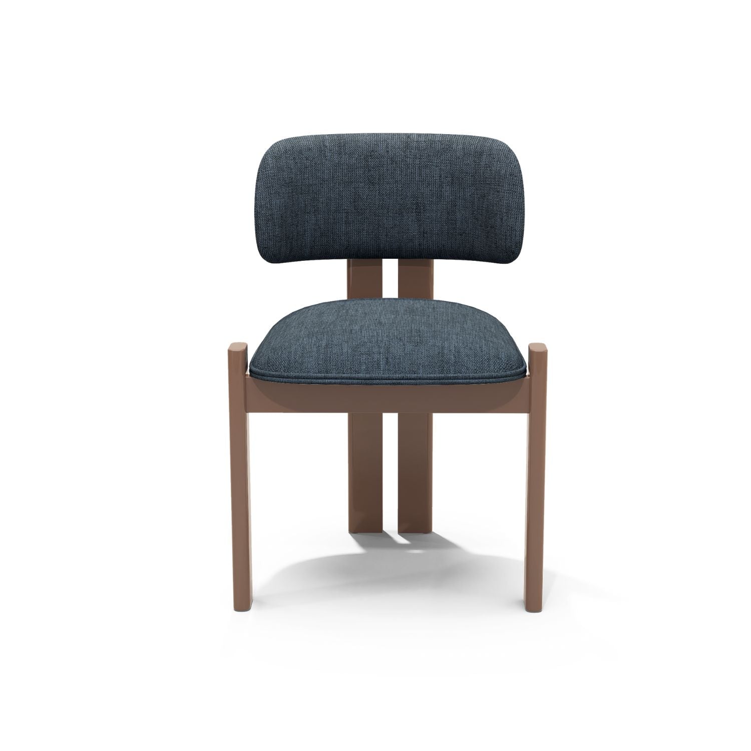 Silla De Comedor Sienna Microfibra Dossier Navy, Capuchino