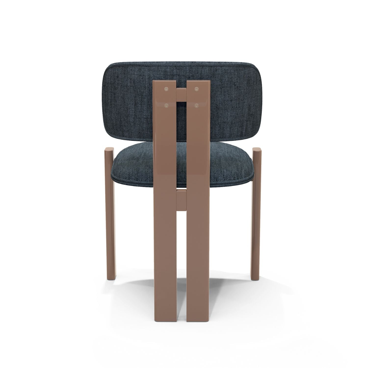 Silla De Comedor Sienna Microfibra Dossier Navy, Capuchino