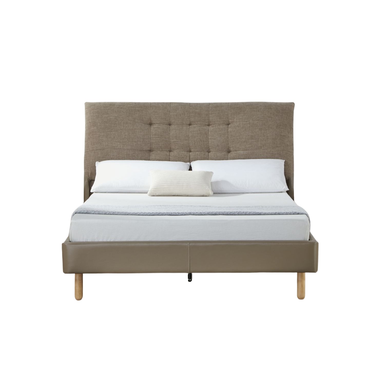 Cama Doble Loft Taupe