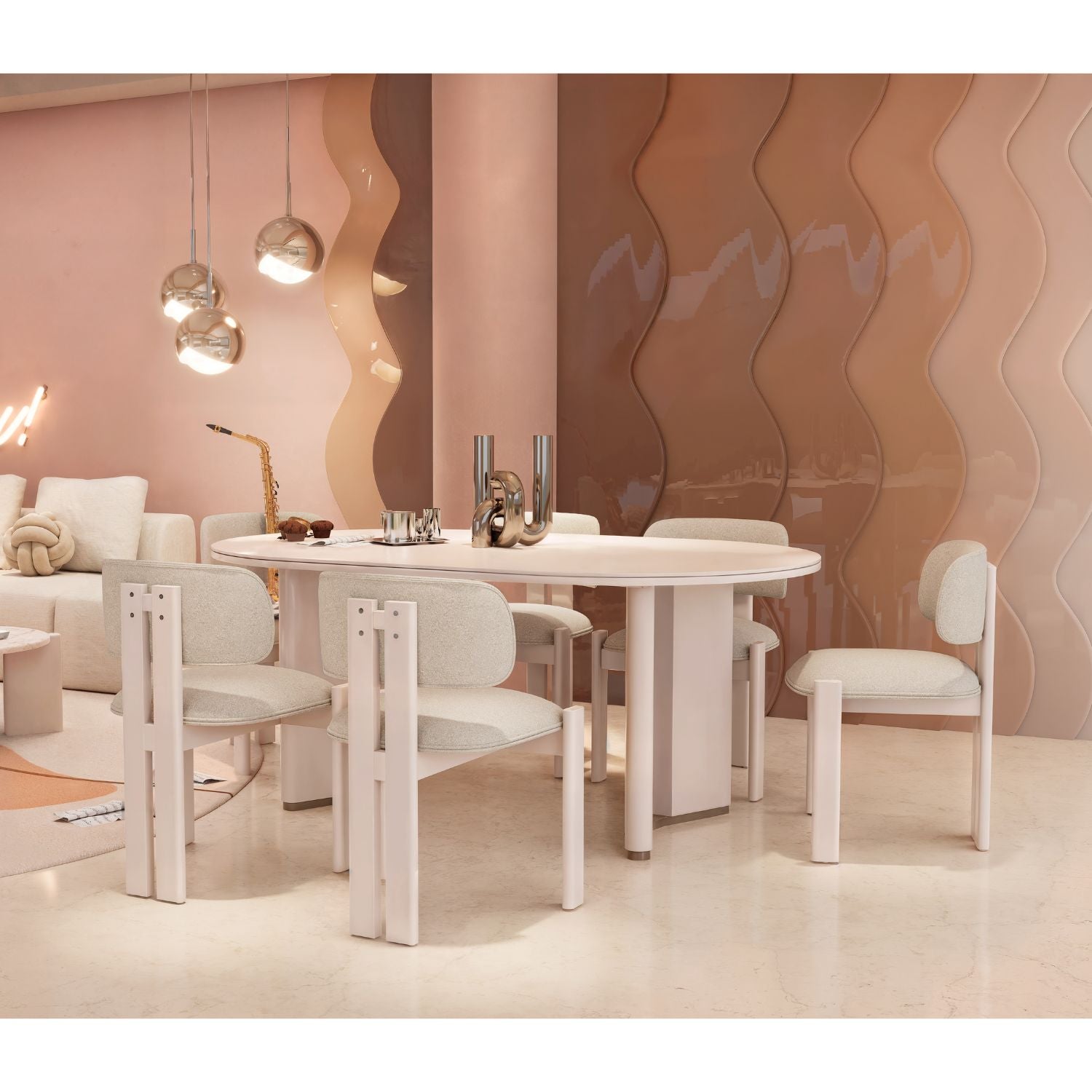 Silla De Comedor Sienna Velvet Serena Cocoa,Latte