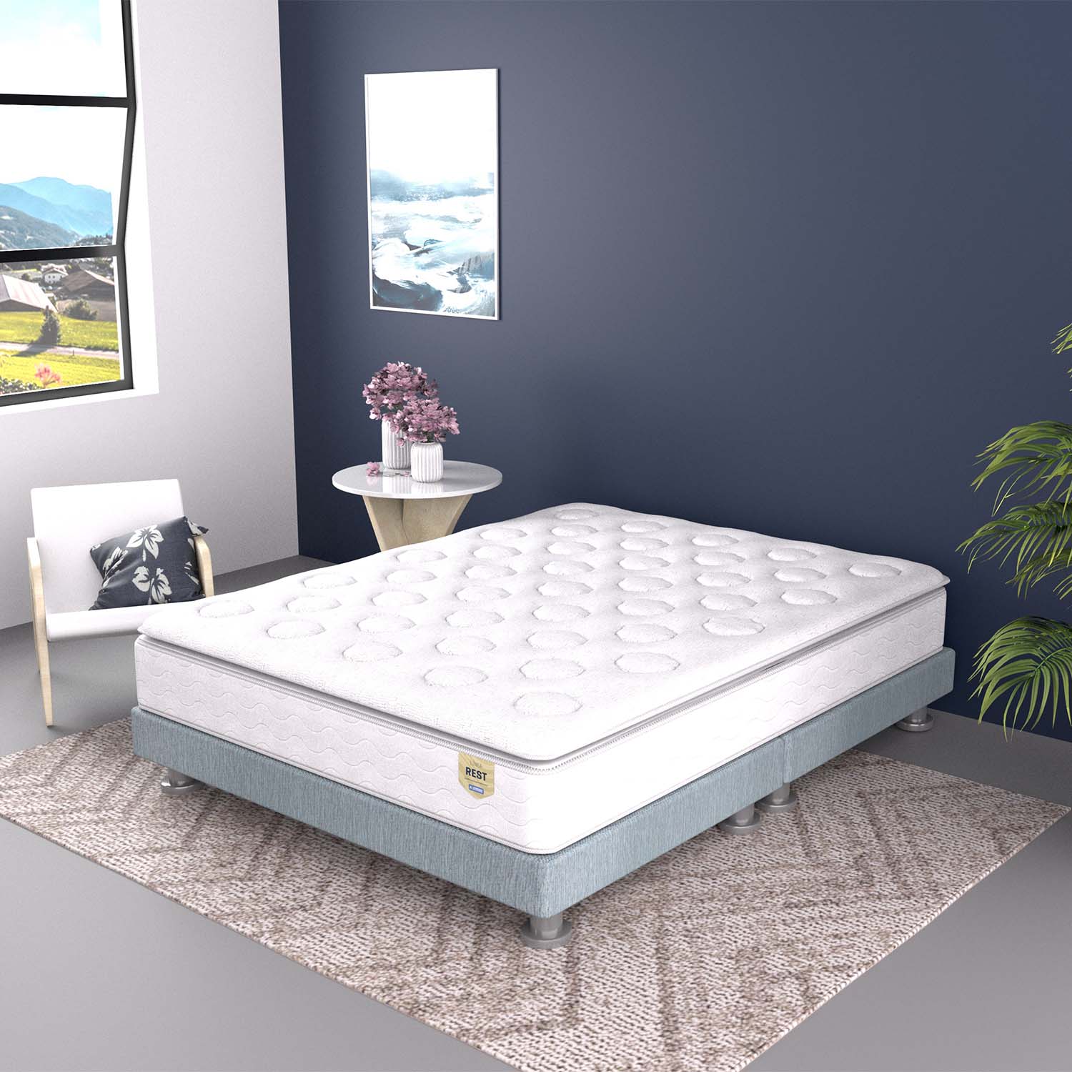 Colchón Doble 140X190X33 Vital Rest Pillow Top