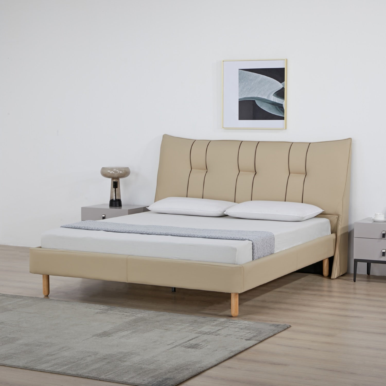 Cama Queen Kenzo Beige