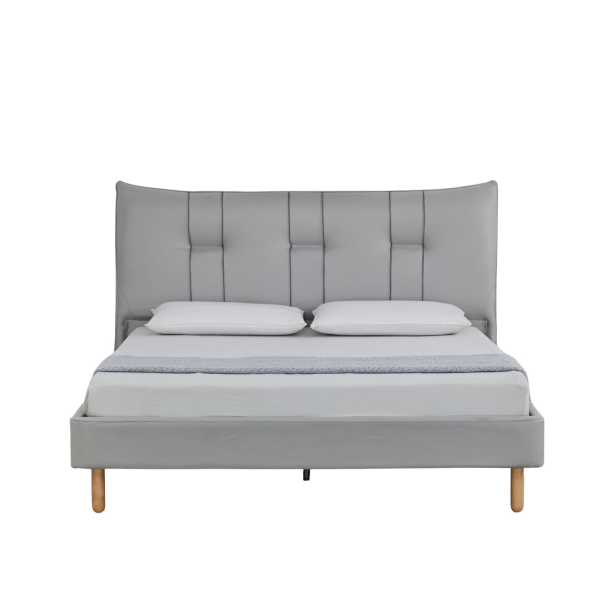 Cama Queen Kenzo Plomo