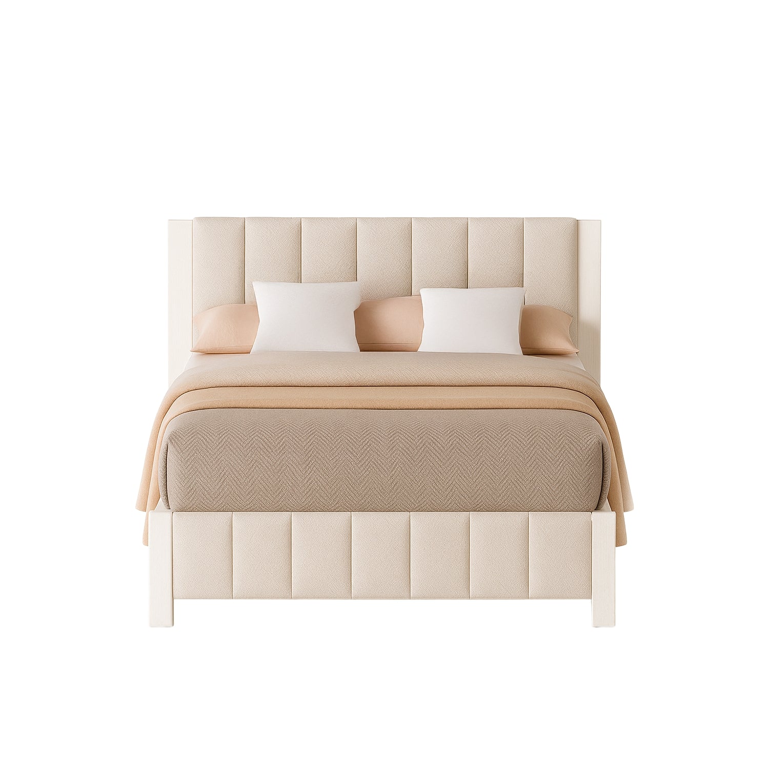 Cama Doble Nepal Eurolino Blanco Puro, Off White