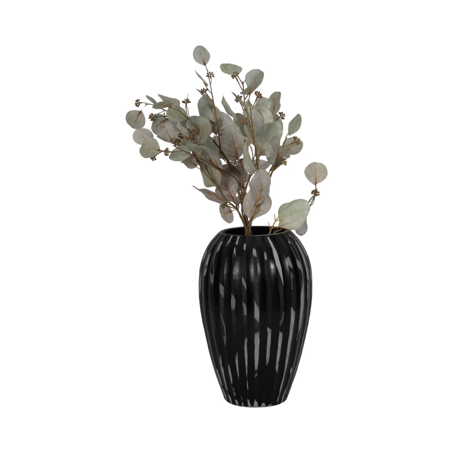 Jarron 33X22X22 Negro Lv25