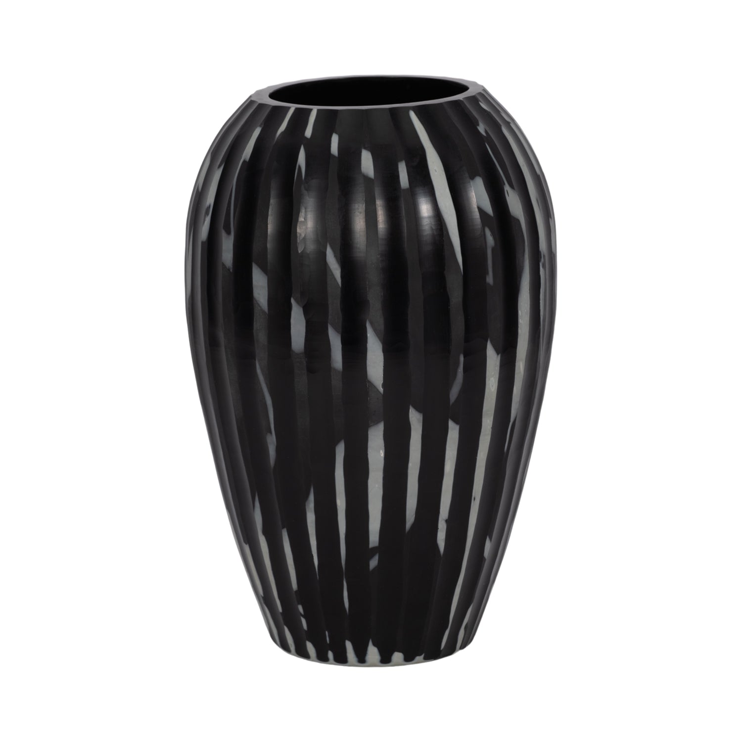 Jarron 33X22X22 Negro Lv25