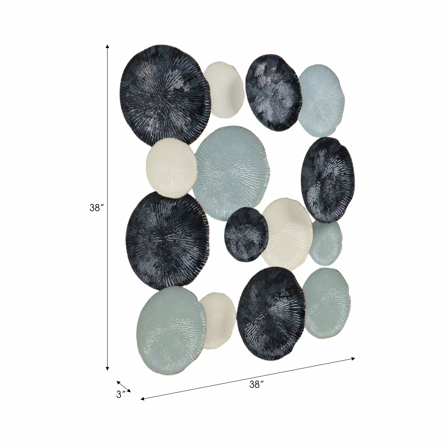 Aplique 96X96X7 Azul Lv25