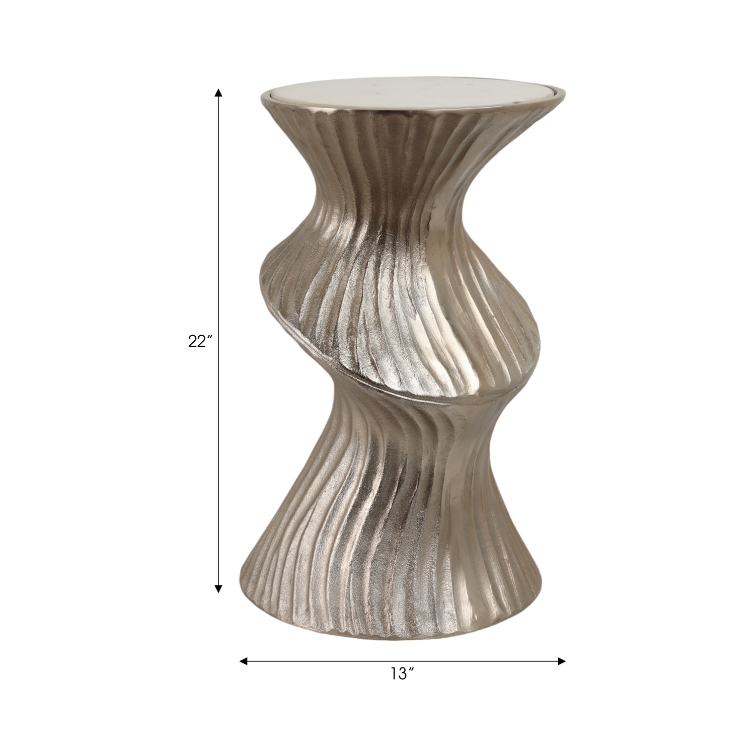 Mesa Auxiliar Aqua  Dorado 55X33 Lv25