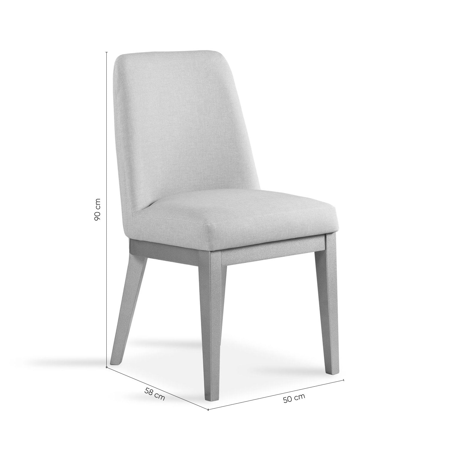 Silla Comedor Marcus Eurolino Blanco Puro, Champaña
