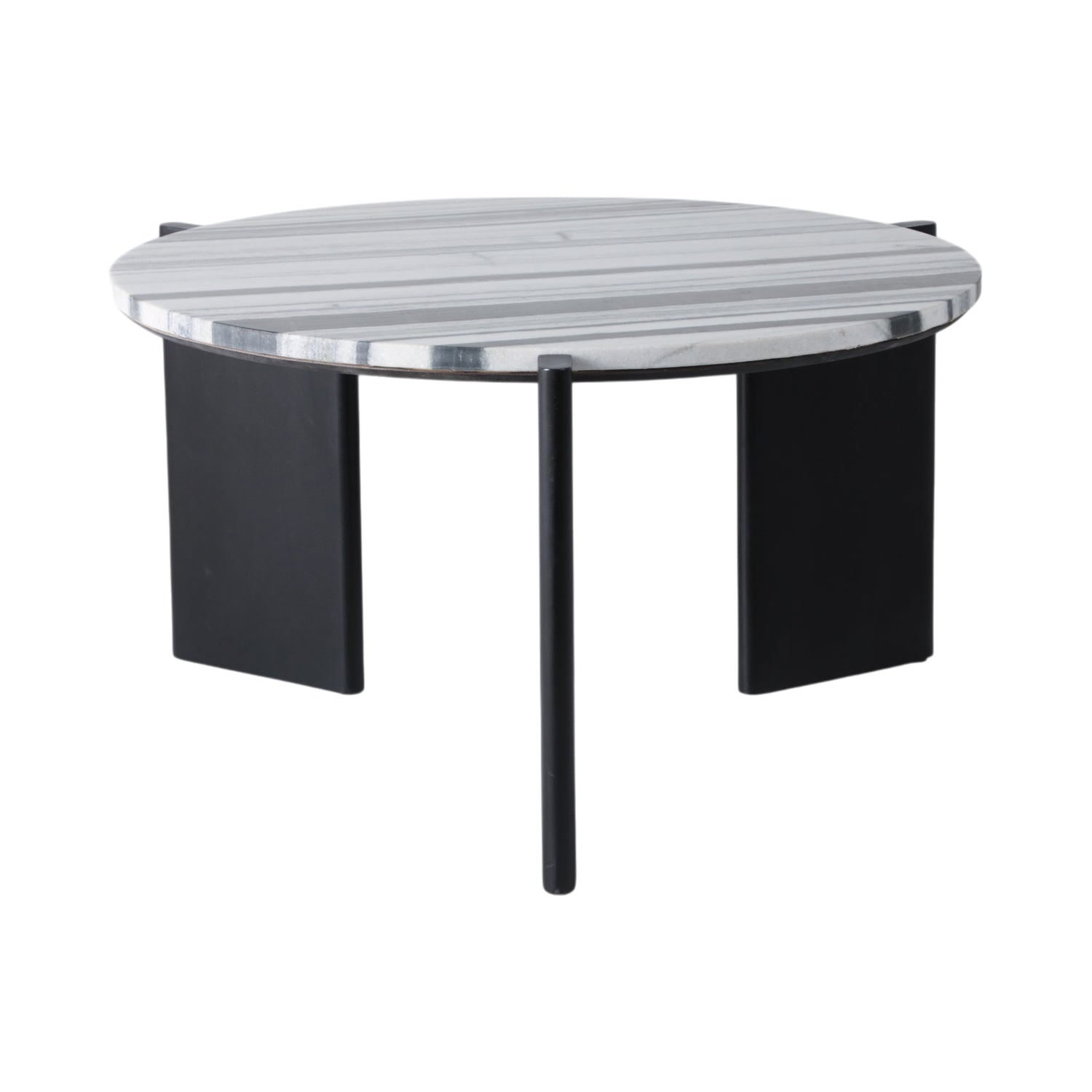 Mesa De Centro Candy Negro, Marmol 43X81 Lv25