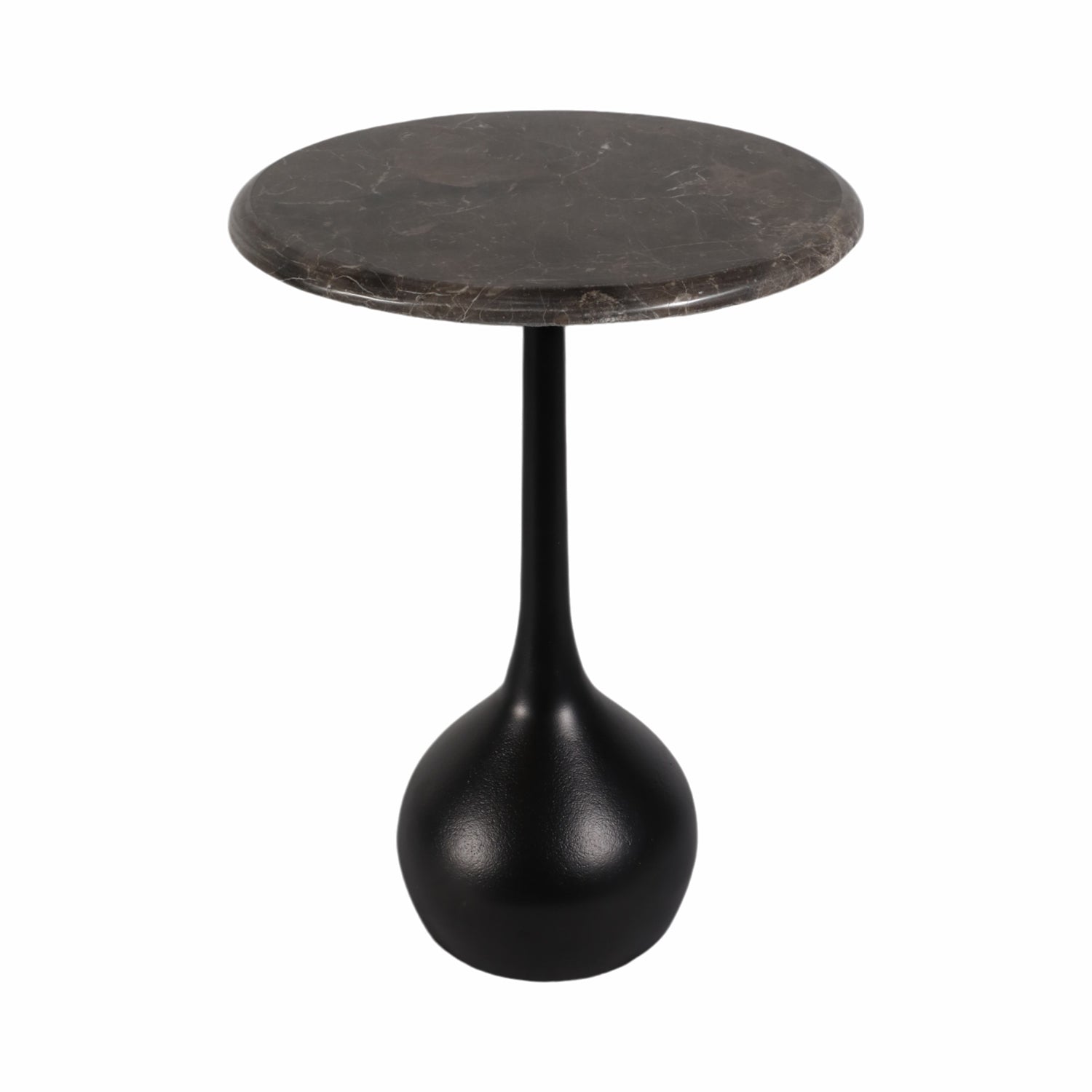 Mesa Auxiliar Dora Negro, Marmol 50X38 Lv25