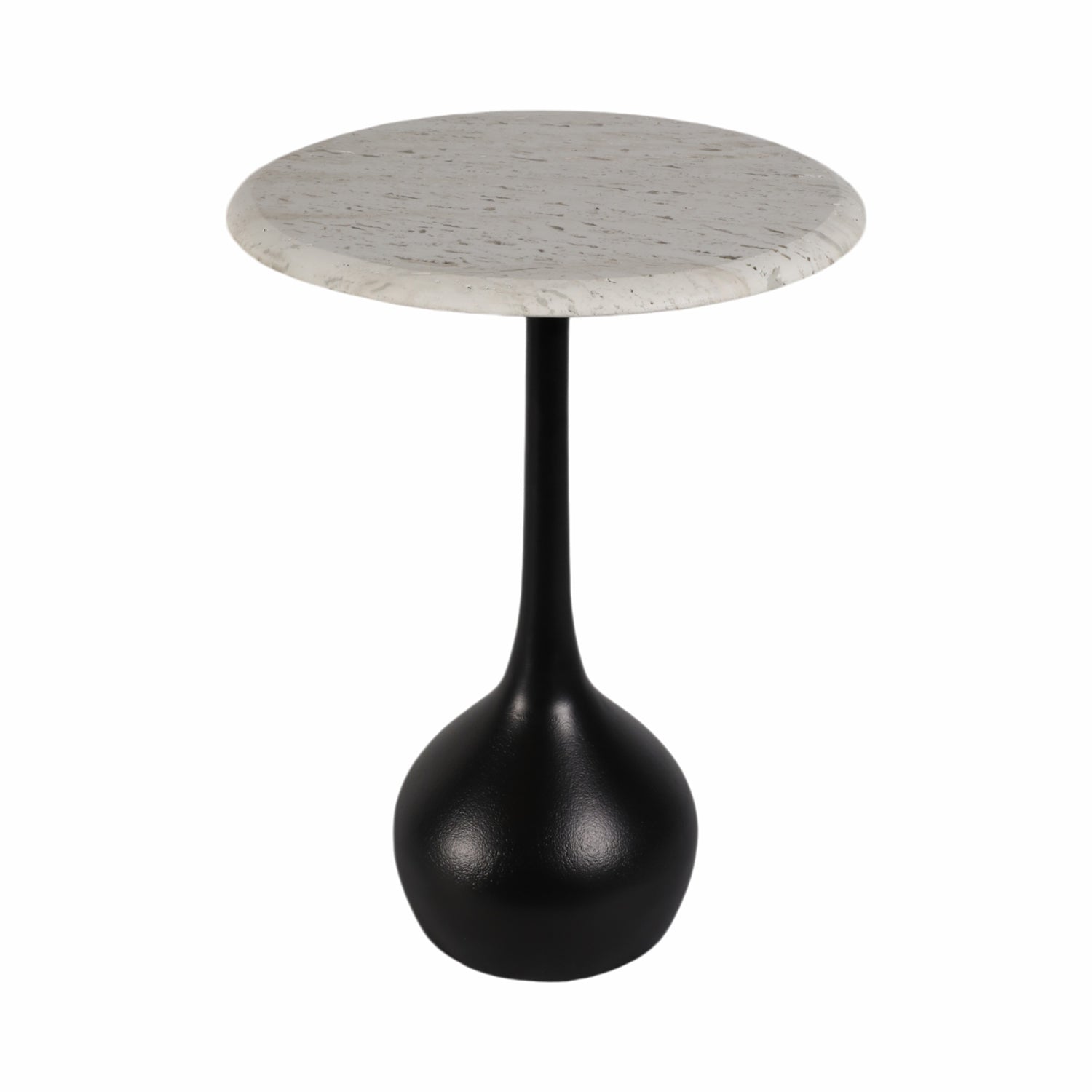 Mesa Auxiliar Dora Negro, Piedra 50X38  Lv25