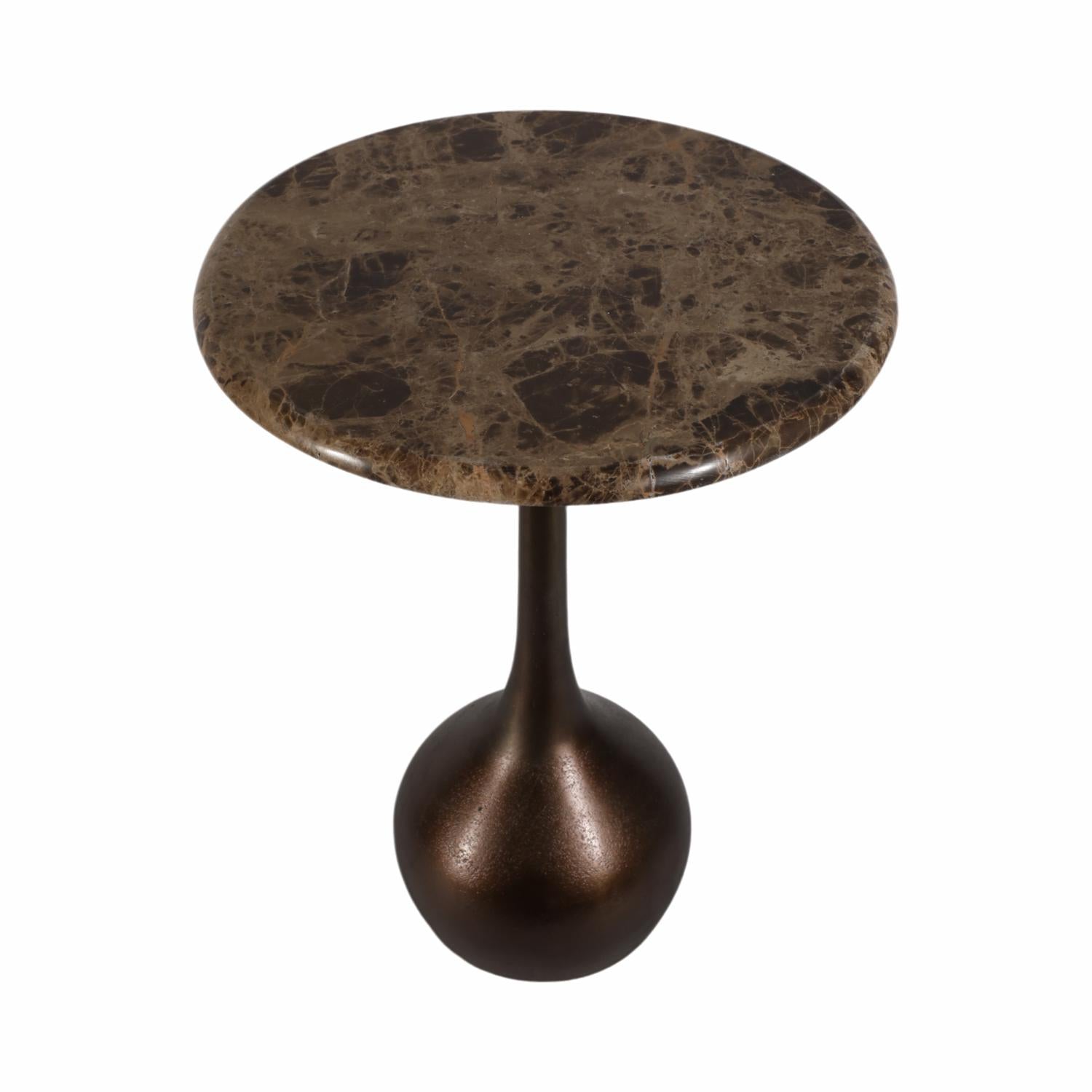 Mesa Auxiliar Olive Café Marmol 50X38 Lv25