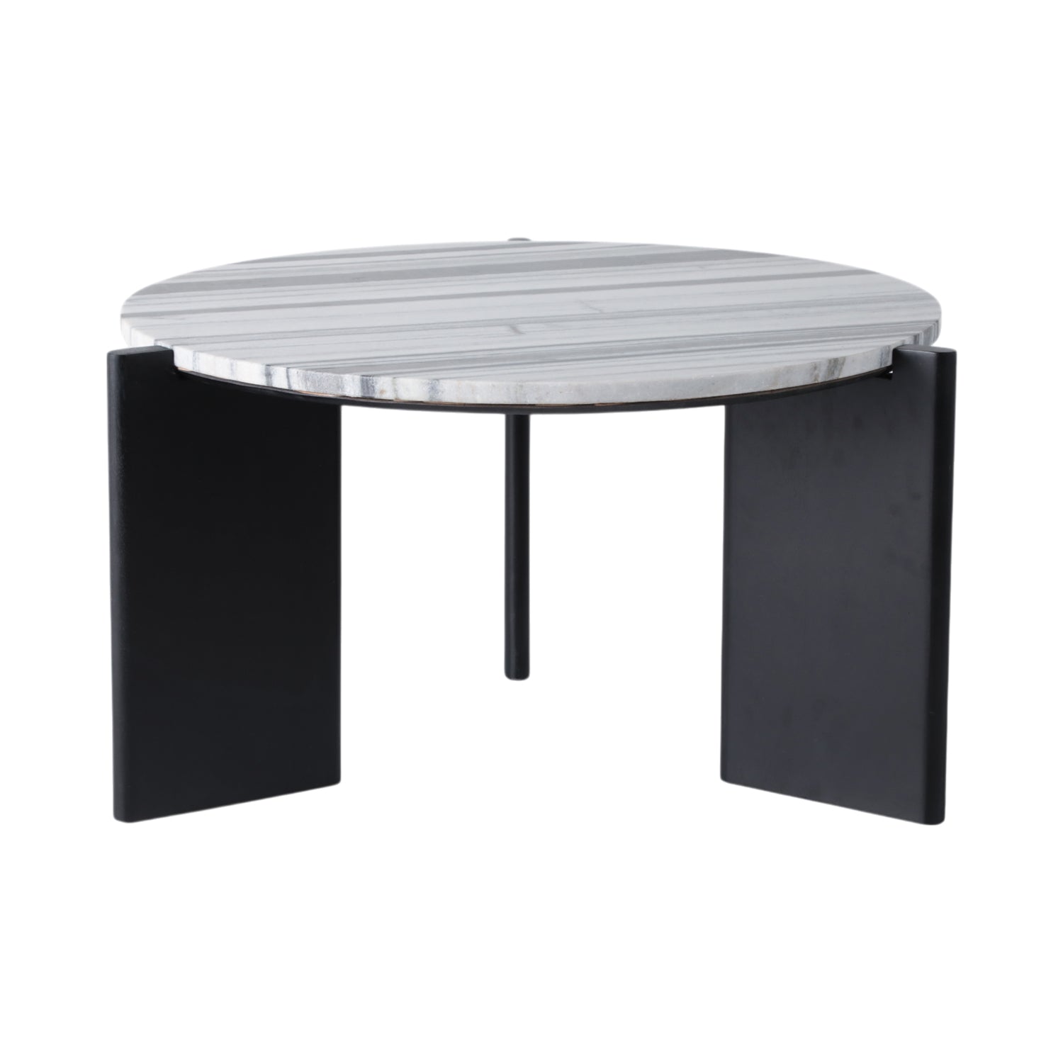 Mesa De Centro Candy Negro, Marmol 43X81 Lv25