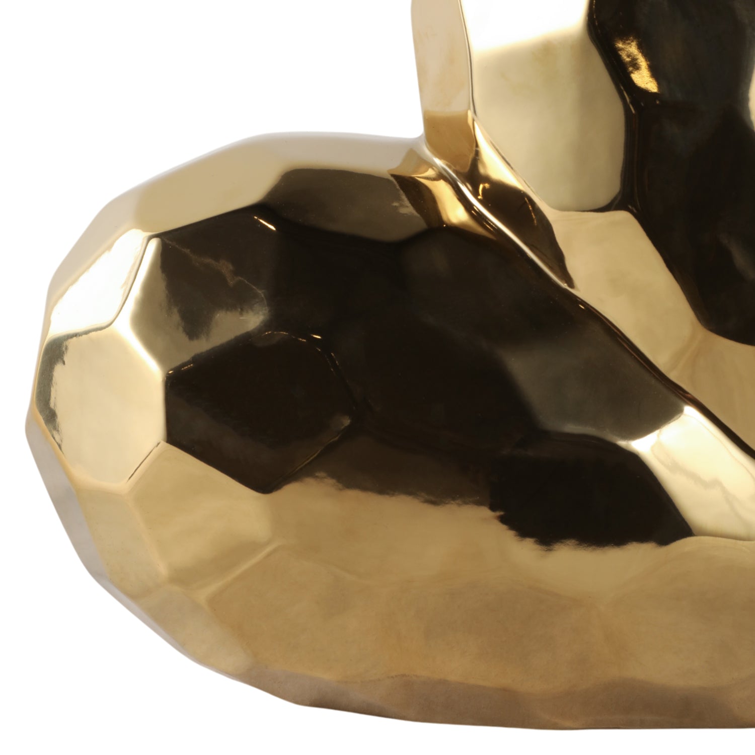 Figura 27X27X12 Dorado Corazon Lv25