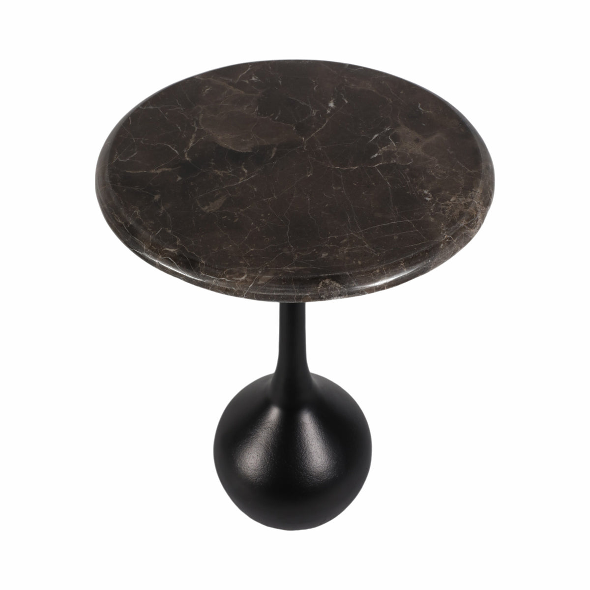 Mesa Auxiliar Dora Negro, Marmol 50X38 Lv25