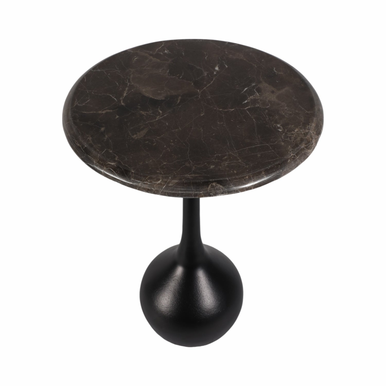 Mesa Auxiliar Dora Negro, Marmol 50X38 Lv25