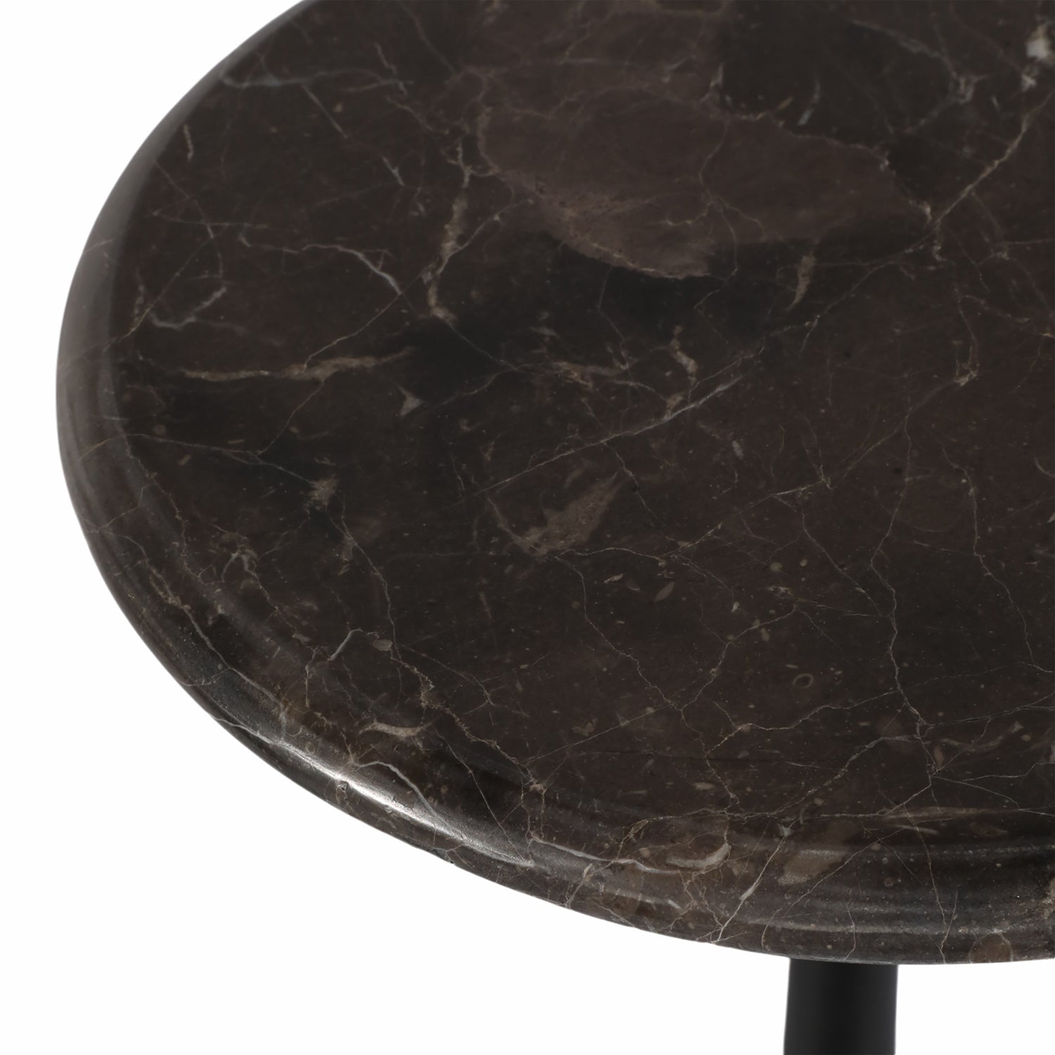 Mesa Auxiliar Dora Negro, Marmol 50X38 Lv25