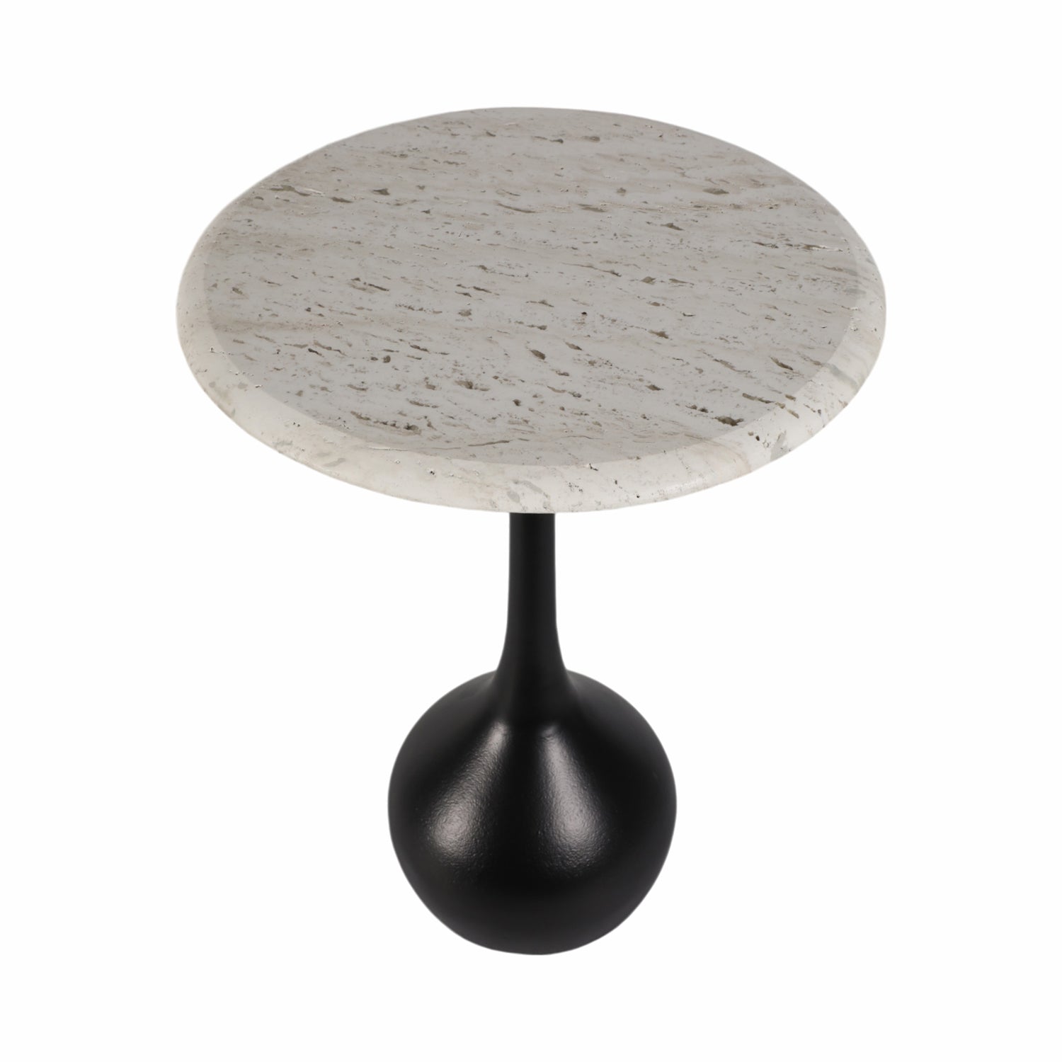 Mesa Auxiliar Dora Negro, Piedra 50X38  Lv25