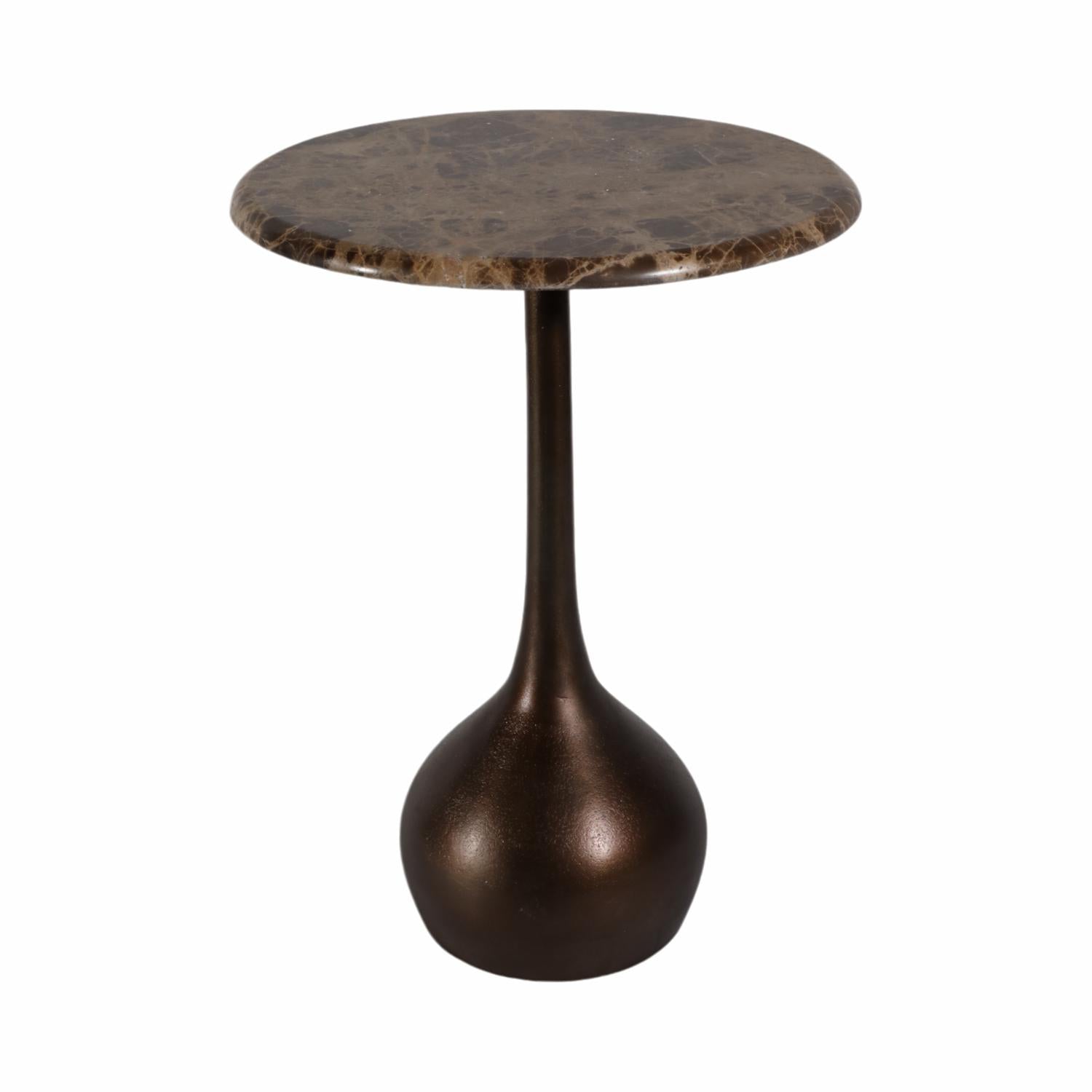 Mesa Auxiliar Olive Café Marmol 50X38 Lv25