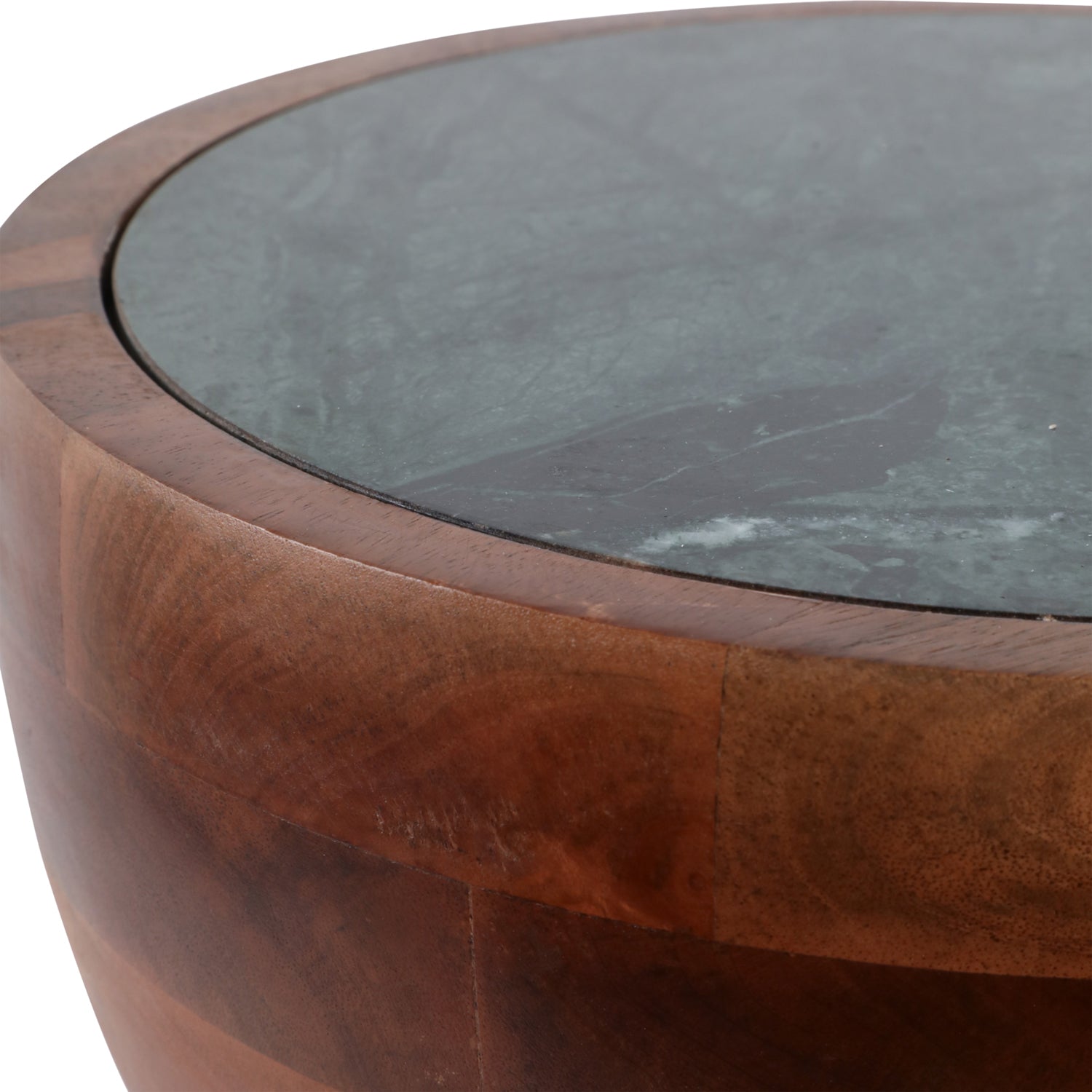 Mesa Auxiliar Emmi Verde, Natural 45X33 Lv25