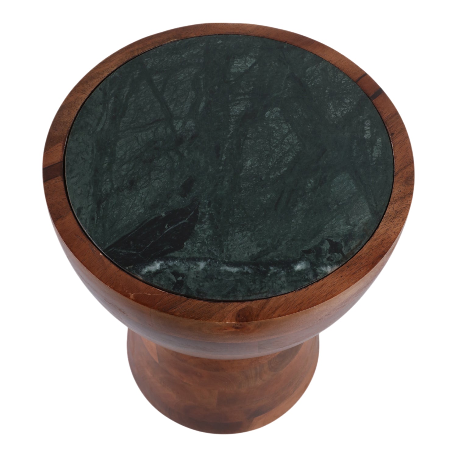 Mesa Auxiliar Emmi Verde, Natural 45X33 Lv25