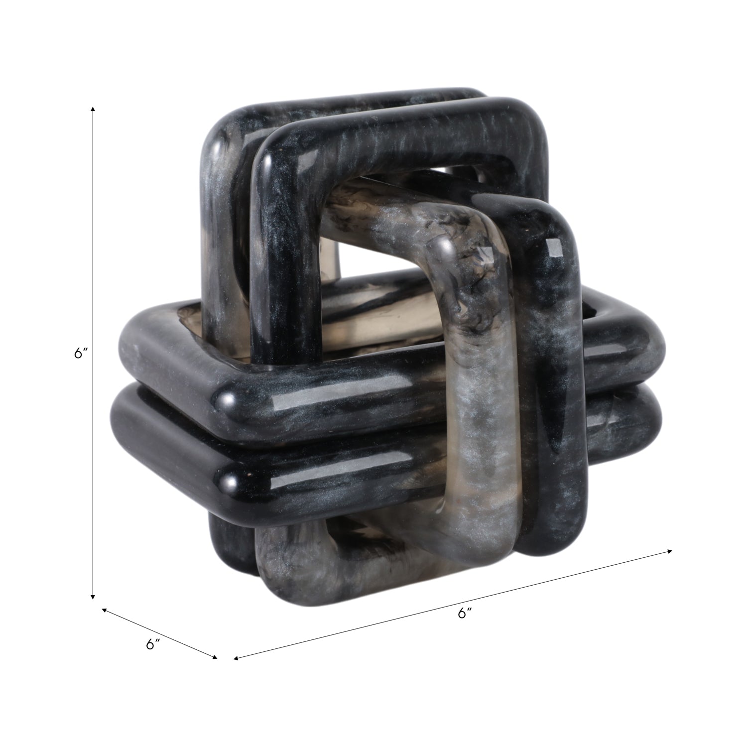 Figura 15X15X15 Negro Marmol Nudo Lv25