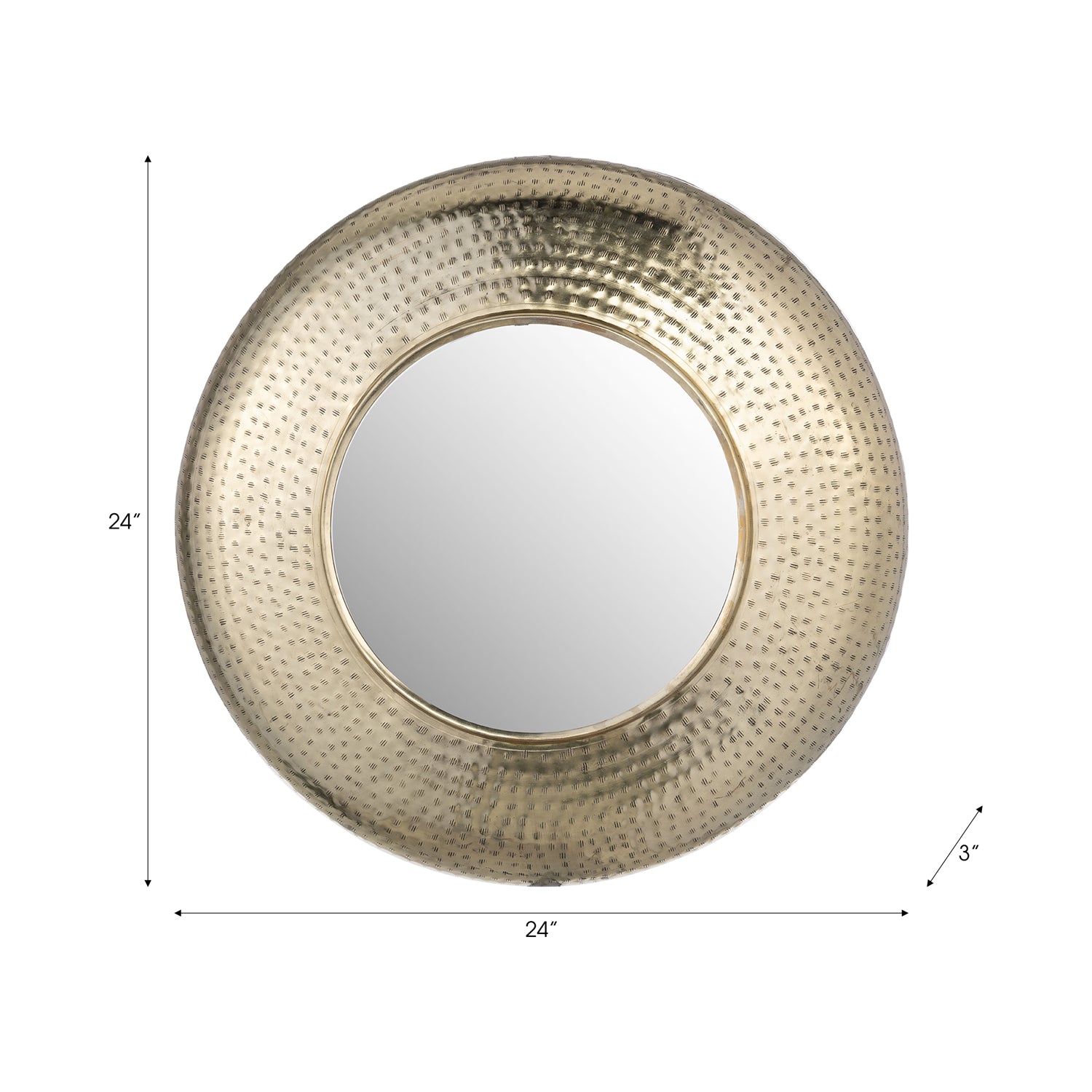 Espejo 60X60X7 Dorado Lv25