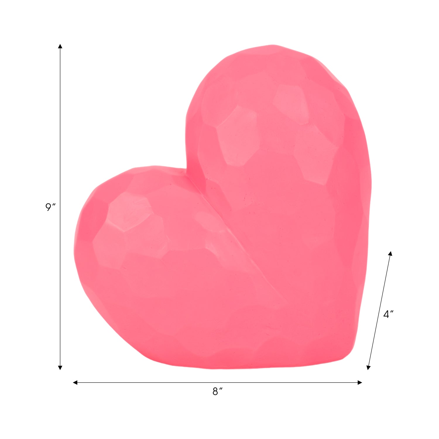 Figura 22X20X10 Rosa Corazon Lv25
