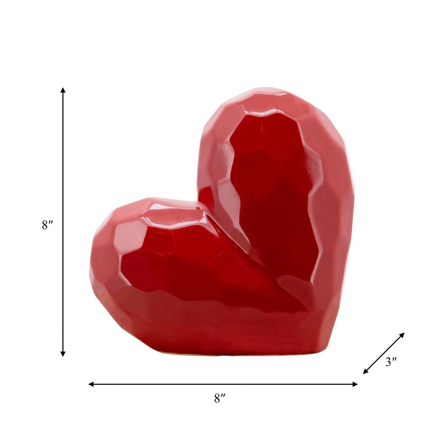 Figura 20X20X7 Rojo Corazon Lv25