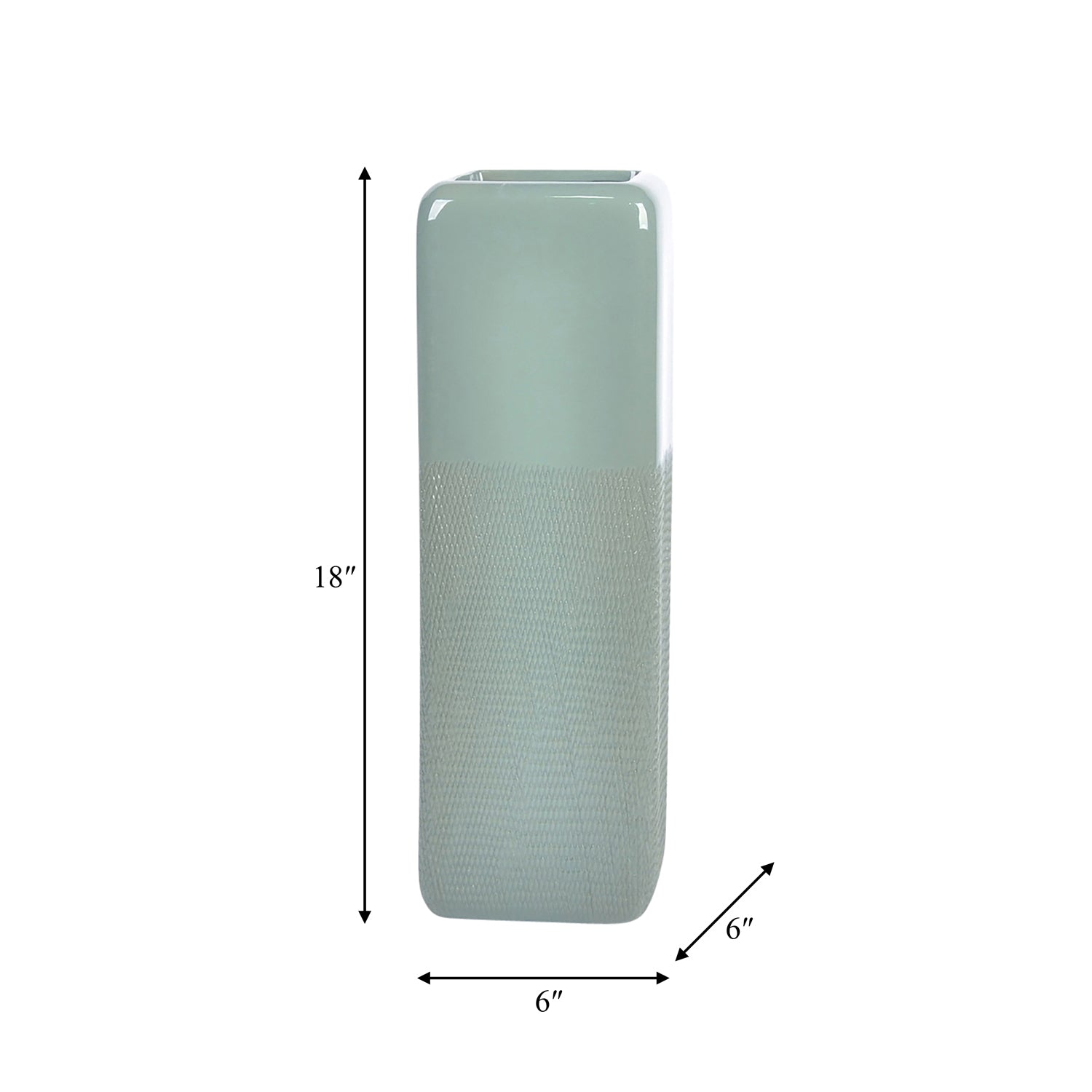 Jarron 45X15X15 Verde Lv25