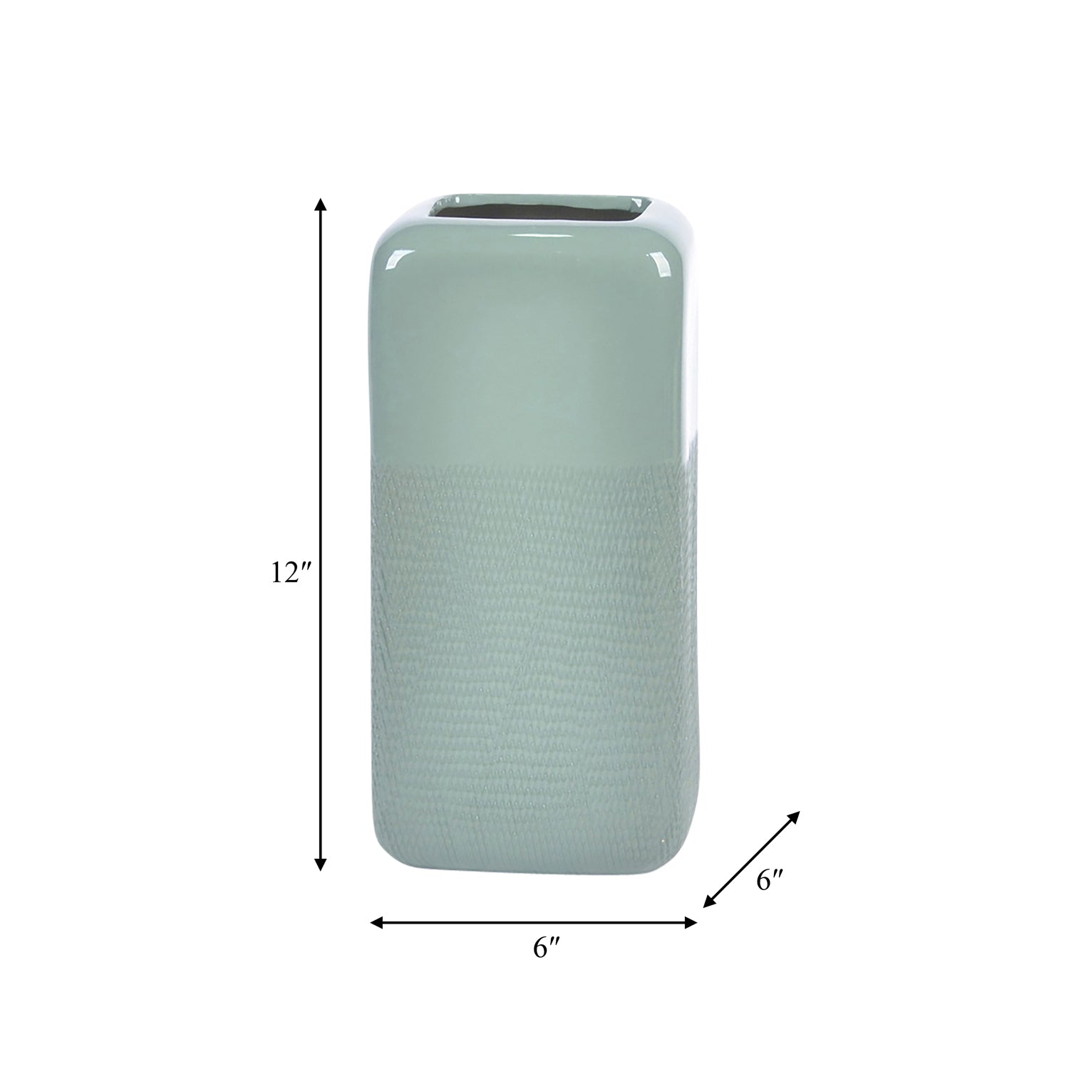 Jarron 30X15X15 Verde Lv25