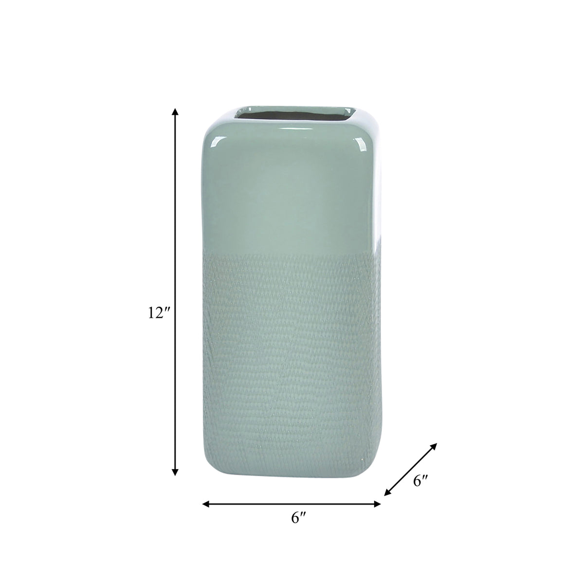 Jarron 30X15X15 Verde Lv25
