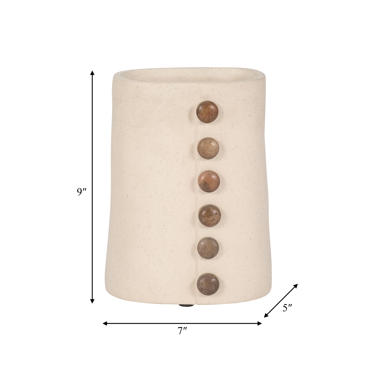 Jarron 22X17X12 Beige Lv25