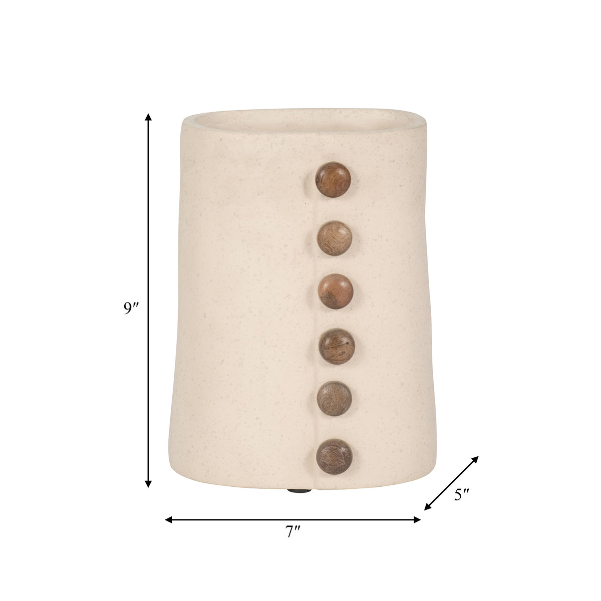 Jarron 22X17X12 Beige Lv25