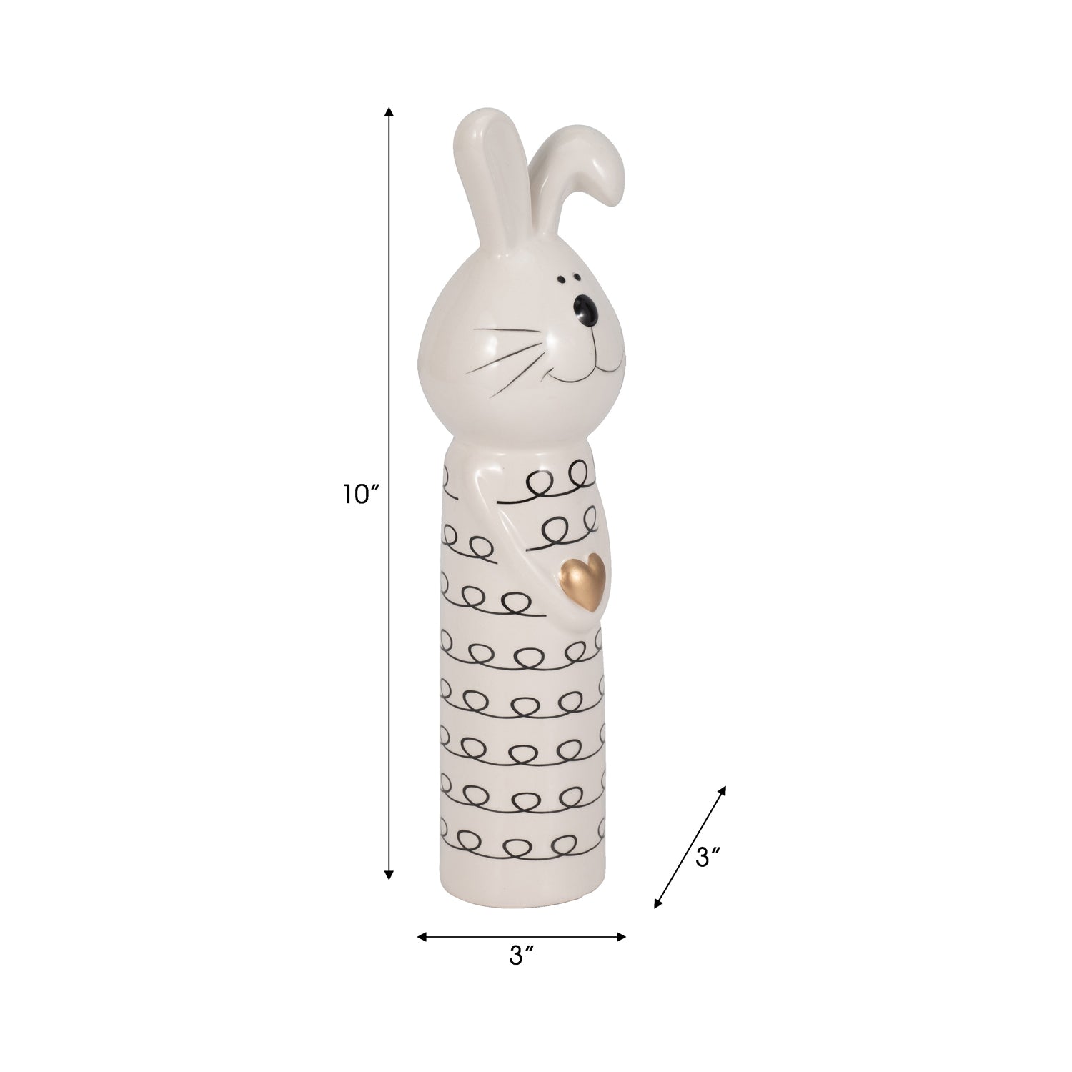 Figura 25X7X7 Beige Conejo Lv25